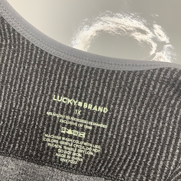 NWT plus Lucky brand gray floral padded bralette Size 1X - Picture 5 of 6